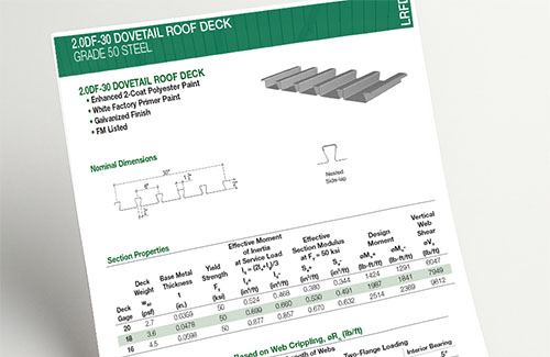 DOVETAIL DECK PROFILES